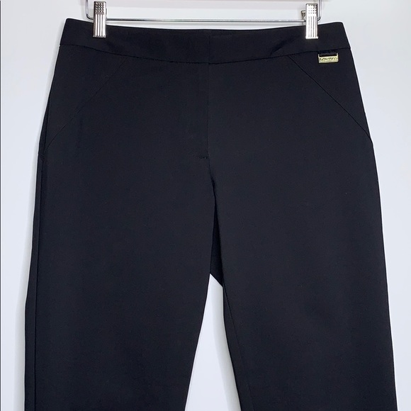 CALVIN KLEIN • Black Zipper Andre Dressy Pants - Picture 2 of 9